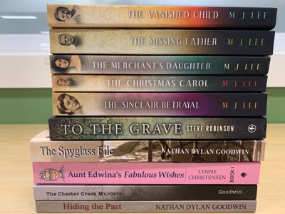 Spine covers of soft cover books