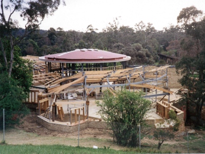 The construction of Eltham library in 1993